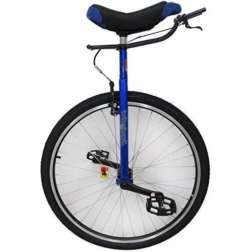 Unicycles : FMOPQ Extra Large 28inch Adult / Big Male Teen Unicycle with Brake Outdoor Sport Heavy Duty Balance Cycling for Tall Beginners / Professionals Over 200 Lbs (Color : Blue)