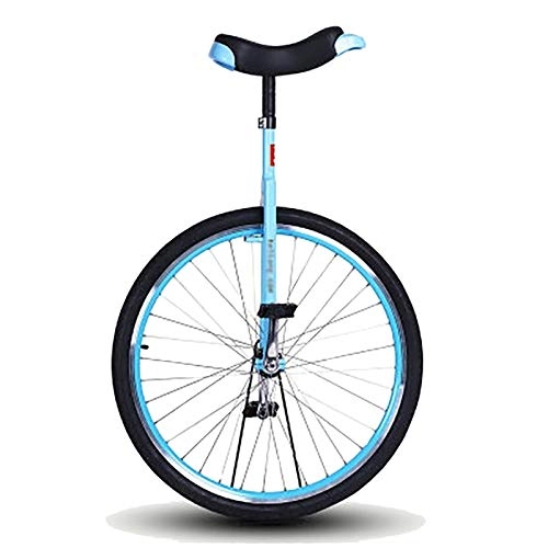 Unicycles : FMOPQ Heavy Duty Adult Unicycle Extra Large 28inch Wheel Balance Cycling for Beginners / Professionals / Trainer with Alloy Rim Load 150kg / 330lbs (Color : Blue)