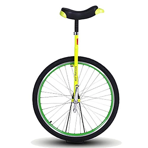 Unicycles : FMOPQ Heavy Duty Adult Unicycle Extra Large 28inch Wheel Balance Cycling for Beginners / Professionals / Trainer with Alloy Rim Load 150kg / 330lbs (Color : Yellow)