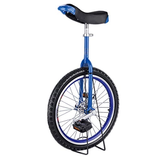 Unicycles : FMOPQ Large Adult's Unicycle for Male / Dad / Professionals 20 / 24 inch Wheel Balance Cycling for Fitness Exercise up to 150Kg / 330 pounds (Color : Blue Size : 24 INCH Wheel)