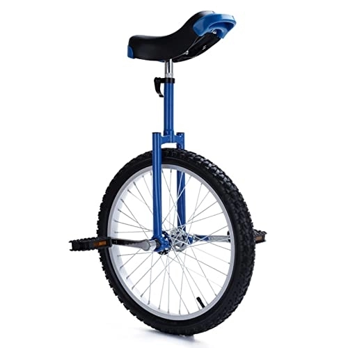 Unicycles : Freestyle Unicycle 16" / 18" Kid's Unicycle for 9-15 Year Old Child / Boys, Large 20" Adult's Unicycle for Men / Women / Big Kids, Best Birthday Gift, Blue, Loads 220lbs (Blue 20inch)