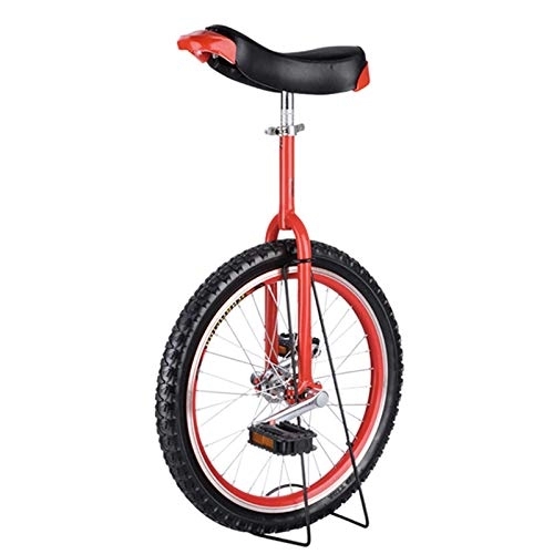 Unicycles : Freestyle Unicycle Large 20" / 24" Adult's Unicycle for Men / Women / Big Kids, Small 16" / 18" Wheel Kid's Unicycle for Child / Boys / Girls, Best Birthday Gift (Red 24")