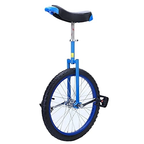 Unicycles : Freestyle Unicycle Large 20" inch Unicycle for Adult / Men / Women / Big Kids, Starter Beginner Uni-Cycle, Mountain Tire Balance Cycling Exercise, Best Birthday Gift (Blue 20")