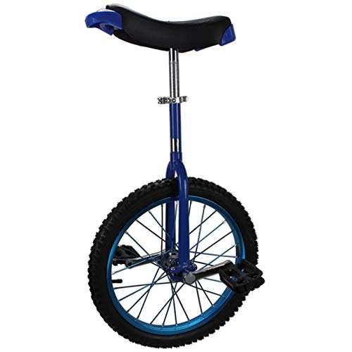Unicycles : Freestyle Unicycle Small 14" / 16" / 18" Wheel Unicycle for Kids Boys Girls, Perfect Starter Beginner Uni-Cycle, Large 20" / 24" Adult's Unicycle for Men / Women / Big Kids (Blue 24")