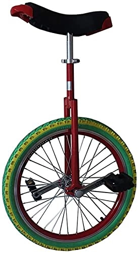 Unicycles : GAODINGD Unicycle for Adult Kids 16 / 18 / 20 Inch Unicycle, Single Wheel Balance Bike, Suitable For Children And Adults, Height Adjustable, Best Birthday Unicycle (Size : 18 inch)