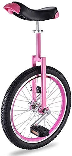 Unicycles : GAODINGD Unicycle for Adult Kids Great Unicycle For Beginners Kids, 16" Wheel Skidproof Butyl Mountain Tire & Height Adjustable Comfortable Seat, Load-bearing 80kg (Color : Pink)
