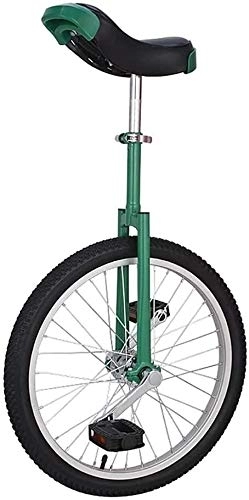 Unicycles : GAODINGD Unicycle for Adult Kids Unicycle 16 Inch Single Round Children's Adult Adjustable Height Balance Cycling Exercise Green Unicycle