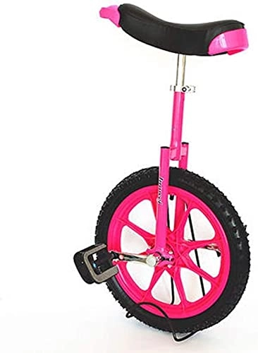 Unicycles : GAODINGD Unicycle for Adult Kids Unicycle, Adjustable Bike 16 Wheel Trainer 2.125" Skidproof Tire Cycle Balance Use For Beginner Kids Adult Exercise Fun Fitness (Color : Red, Size : 16 inch)