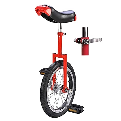 Unicycles : GAXQFEI 20" / 24" Wheel Unicycle Widened Tires Cycling for Outdoor Sports Fitness Exercise, Single Wheel Balance Bicycle, for Sports Travel, Red, 20Inch