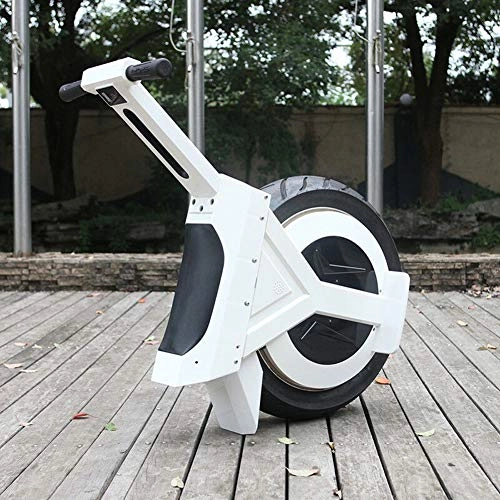 Unicycles : GJZhuan 17" 60V / 500W Balance Electric Unicycle, Self Balancing Electric Scooter, with LED Light Bluetooth Speaker, Outdoor Electric Treadmill Bike For Kids and Adults(Size:60KM, Color:White)