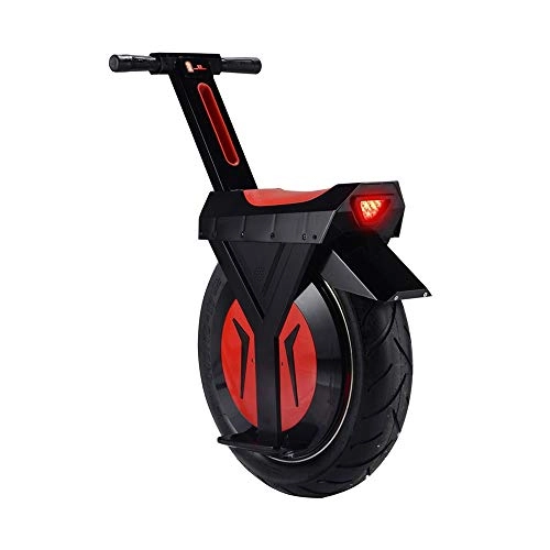 Unicycles : GJZhuan Electric Unicycle Black, Unicycle Scooter with Bluetooth Speaker, Unisex Adult, 17" 60V / 500W Monowheel Wheelbarrow Skateboard (Size : 30KM)