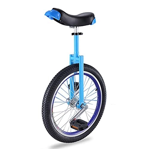 Unicycles : Great Unicycle For Beginners Kids, 16" Wheel Skidproof Butyl Mountain Tire & Height Adjustable Comfortable Seat, Load-Bearing 80Kg (Color, Black), Pink Durable (Blue)