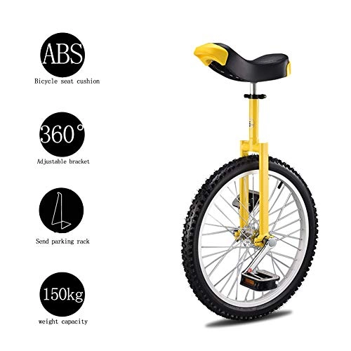 Unicycles : HJRL Unicycle, 16" 18" 20" Wheel Trainer 2.125" Adjustable Skidproof Tire Balance Cycling Use For Beginner Kids Adult Exercise Fun Bike Cycle Fitness