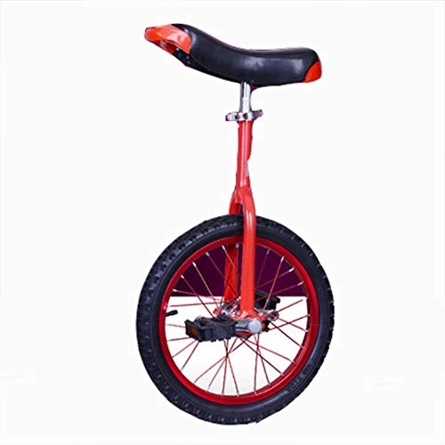 Unicycles : HJRL Unicycle, Adjustable Bike 16" 18" 20" Trainer 2.125" Skidproof Butyl Mountain Tire Balance Cycling Exercise Use For Beginner Kids Adult Fun Fitness