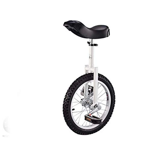 Unicycles : HJRL Unicycle, Adjustable Bike 16" 18" 20" Wheel Trainer 2.125" Skidproof Tire Cycle Balance Use For Beginner Kids Adult Exercise Fun Fitness