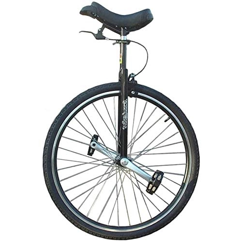 Unicycles : Hs&sure Heavy Duty Unicycles for Adults 28 Inch, 5.2-6.4ft Tall People / Beginners Outdoor Balance Cycling, Black Extra Large Unicycle, Over 200 Lbs