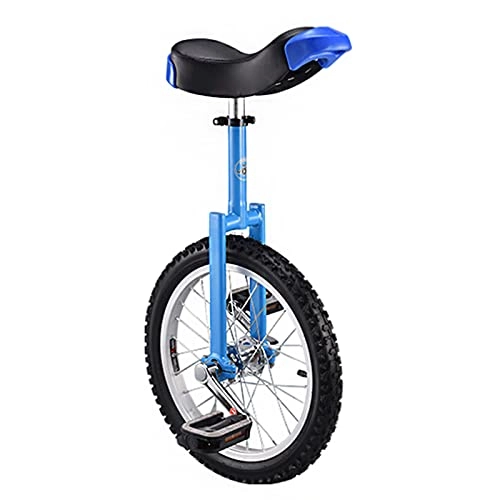 Unicycles : HTDXE Kid's / Adult's Trainer Unicycle, Height-Adjustable Road Bike Cleats with Parking Stand Skidproof Tire Balance Cycling for Outdoor Sports, 18in