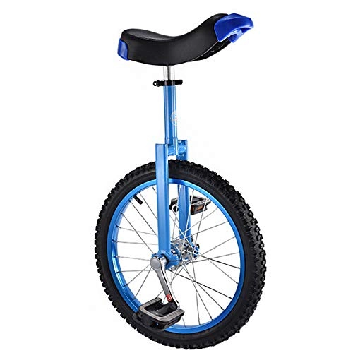 Unicycles : HTDXE Kid's / Adult's Trainer Unicycle, Strong Steel Frame, 1 Speed Rounded Plastic Pedals Contoured Ergonomic Saddle Road Cycling, 16in