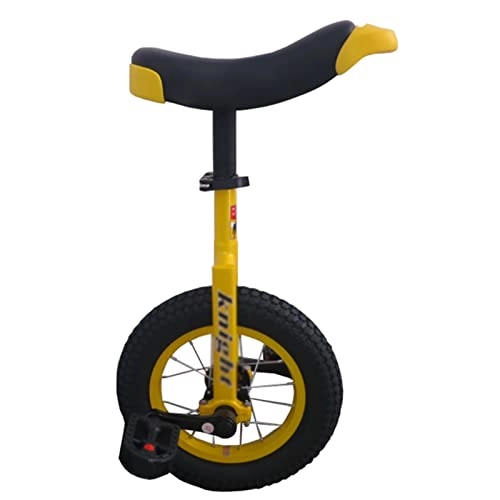 Unicycles : HWBB 12 Inch Wheel Unicycle for Kids / Beginners, Balance Fitness Outdoor Sports Cycling Exercise, for People 36 Inch - 53 Inch Tall (Color : Yellow)
