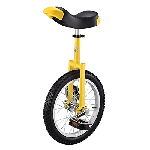 Unicycles : HWBB 16" Inch Wheel Small Unicycle for Kids / Beginners, Cycling Exercise Balance Bike for Balance Fitness Outdoor Sports, for People 4ft ~ 5ft Tall (Color : Gold)