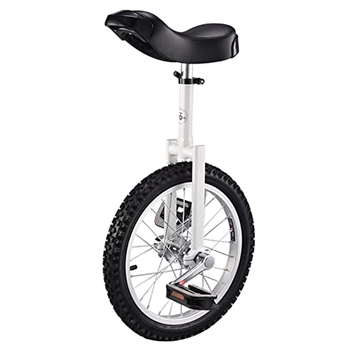 Unicycles : HWBB 16" Inch Wheel Small Unicycle for Kids / Beginners, Cycling Exercise Balance Bike for Balance Fitness Outdoor Sports, for People 4ft ~ 5ft Tall (Color : Silver)