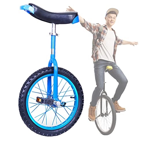 Unicycles : HWBB 20 Inch Wheel Unicycle for Mountain Exercise Balance Fitness, Unisex Adult Tall People Outdoor Sports Balance Bike, for People 5ft - 6ft Tall, Load 150kg / 330lbs (Color : Blue)