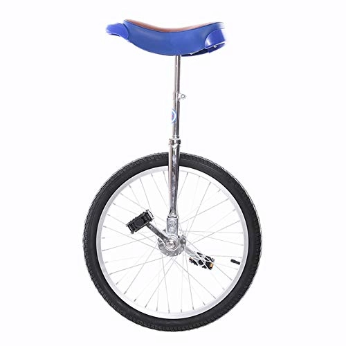 Unicycles : HWF 16 / 20 / 24 Inch Unicycle for Big Kids / Adults / Men / Women, Anti-Skid Alloy Rim Fitness Exercise Pedal Bike with Adjustable Seat, Best Birthday Gift (Size : 20")