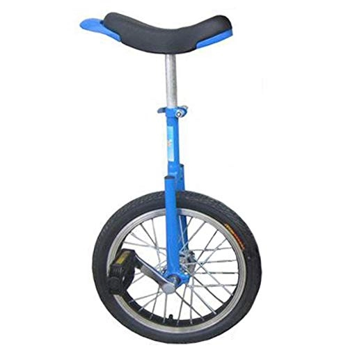 Unicycles : HWF 20 / 18 / 16 / 14 Inch Unicycle for Adults / Kids / Tall People / Starter / Beginner, Adjustable Outdoor Unicycle with Aolly Rim, 4 Colors Optional (Color : Blue, Size : 20")