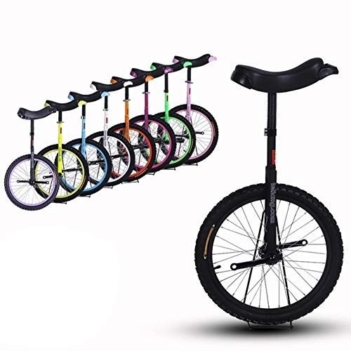 Unicycles : HWF 24 Inch Unicycles for Adults / Big Kids - Uni Cycle, One Wheel Bike for Kids Men Woman Teens Boy Rider, Best Birthday Gift (Color : Black, Size : 24 Inch Wheel)