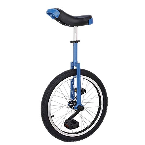 Unicycles : HWF Blue 18 Inch Wheel Unicycle for Children Boys, Leakproof Butyl Tire Wheel Cycling Outdoor Sports Fitness Exercise, Load-bearing 200 Lbs