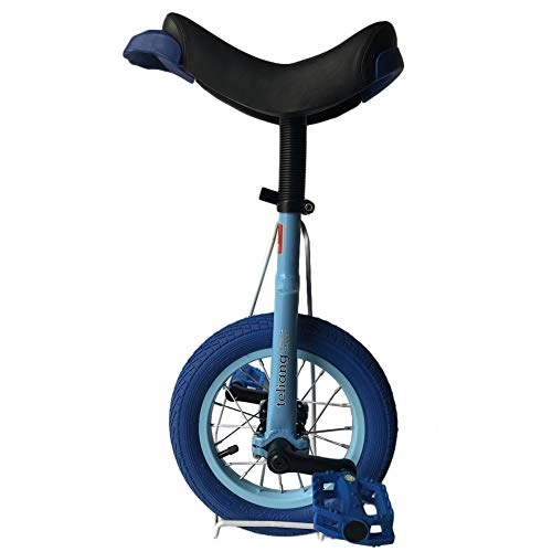 Unicycles : HWF Small 12" Kids Unicycle, Perfect Starter Beginner Uni-Cycle, for 5 Year Old Smaller Children / Kids / Boys / Girls, 4 Colors Optional (Color : Blue, Size : 12 Inch Wheel)