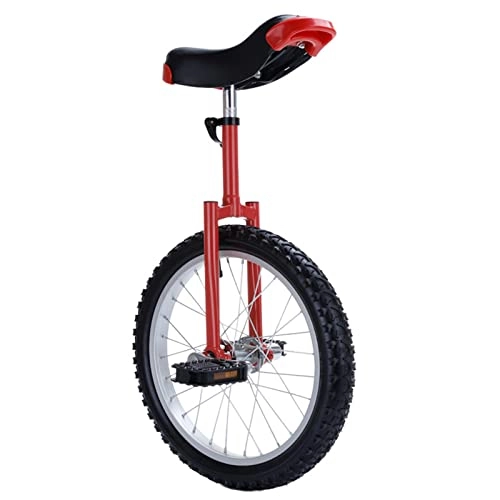 Unicycles : HWFF 20 Inch Unicycle for Adults / Big Kid Gifts, Outdoor Mom Dad Beginners Unicycles, Aluminum Alloy Rim and Manganese Steel, Best Birthday Gift (Color : Red, Size : 20inch)