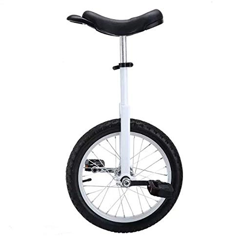 Unicycles : HWLL 18 / 20 Inch Wheel Unicycle, for Men / Women / Big Kids, Adjustable Skidproof Tire Balance Cycling, Exercise Fun Bike Cycle Fitness (Color : White, Size : 20")