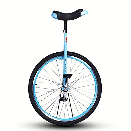 Unicycles : HWLL 28 Inch Wheel Unicycle, Blue Adult Trainer, for Professionals / Big Kids / Super-Tall People, Outdoor Sports Fitness Exercise