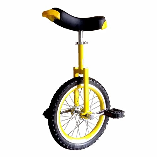 Unicycles : HXFENA Unicycle, Adults Sports Acrobatics Wheel Trainer Balance Cycling Exercise Adjustable Strong Manganese Steel Frame Suitable Height Above 175CM / 24 Inch / Yellow