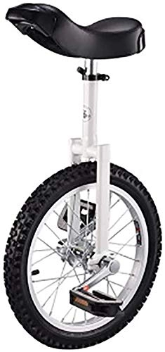 Unicycles : HYQW 16 Inch Wheel Unicycle Leakproof Butyl Tire Wheel Cycling Outdoor Sports Fitness Exercise Health, White
