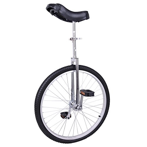 Unicycles : imusicat 24 Inch Unicycles for Adults Kids - [ Strong Manganese Steel Frame ], Unicycles, Uni Cycle, One Wheel Bike for Adults Kids Men Teens Boy Rider, Mountain Outdoor (Black)