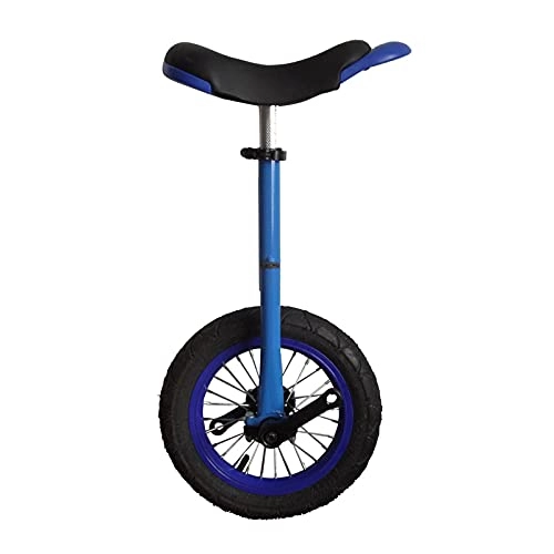 Unicycles : JLXJ 12inch(30cm) Tire Unicycle for Little Kid, Boys / Girls Beginners Cycling Bike, for Children Height: 70-115cm, for Outdoor Balancing Exercise (Color : Blue)