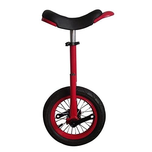 Unicycles : JLXJ 12inch(30cm) Tire Unicycle for Little Kid, Boys / Girls Beginners Cycling Bike, for Children Height: 70-115cm, for Outdoor Balancing Exercise (Color : Red)