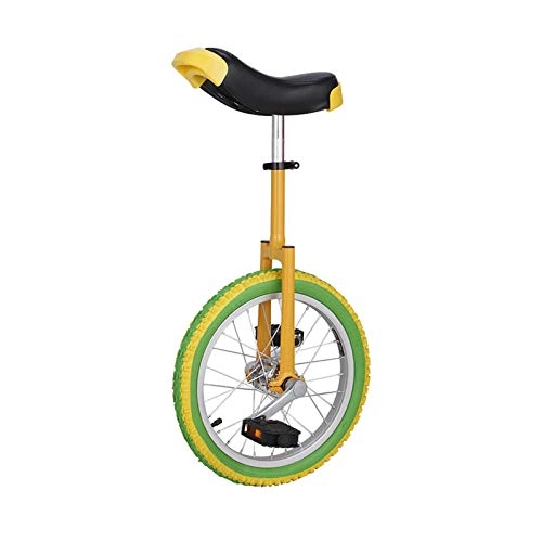 Unicycles : JLXJ 16 / 18 / 20 Inch Unicycle For Adults / Kids / Teen, Skid Proof Mountain Tire, Cycling Self Balancing Exercise Balance Bikes, Steel Frame (Size : 40cm(16inch))