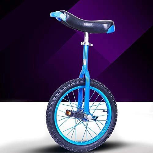 Unicycles : JLXJ 20 Inch Tire Wheel Unicycle, Adults Big Kids Unisex Adult Beginner Unicycles Bike, Load 150kg / 330Lbs, Steel Frame (Color : Blue, Size : 51cm(20inch))