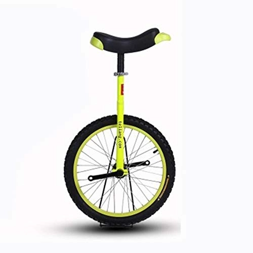 Unicycles : JLXJ Small 14" Tire Unicycle for Kids Boys Girls Gift, Beginner Children Exercise Fitness One Wheel Yellow Bike, Leakproof Butyl Tire Wheel, Load 150kg / 330Lbs