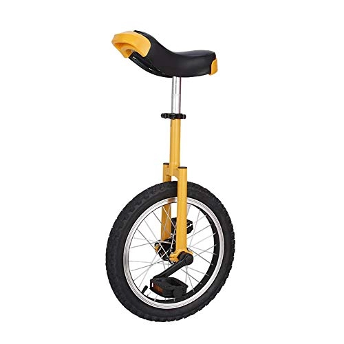 Unicycles : JLXJ Unicycles for Adults Kids - Steel Frame, 16inch / 18inch / 20 Inch One Wheel Balance Bike for Teens Men Woman Boy Rider, Mountain Outdoor (Size : 16in(40.5cm))