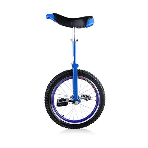 Unicycles : Kids / Adults / Teenagers Outdoor Unicycle, Height Adjustable Skidproof Mountain Tire Balance Cycling Exercise (Size : 16")