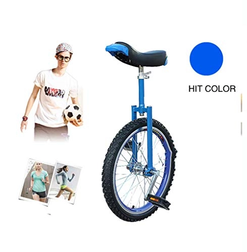 Unicycles : L.BAN Unicycle, Adjustable Bike Trainer 2.125" Wheel Skidproof Tire Cycle Balance Use For Beginner Kids Adult Exercise Fitness Fun 16 18 20