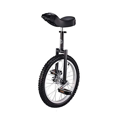 Unicycles : L.BAN Unicycle, Adjustable Bike Wheel Skidproof Tire Cycle Balance Comfortable Use Trainer 2.125" For Beginner Kids Adult Exercise Fitness Fun 16 18 20 24 Inch(black18inch)