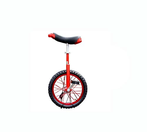 Unicycles : L.BAN Unicycle, Adjustable Bike Wheel Skidproof Tire Cycle Balance Comfortable Use Trainer 2.125" For Beginner Kids Adult Exercise Fitness Fun 16 18 20 24 Inch(red16inch)