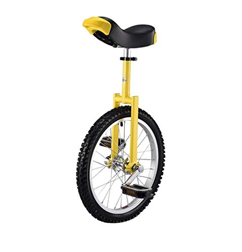 Unicycles : Lahshion Kid'S / Adult'S Trainer Unicycle, Balance Bikes Wheelbarrow, Weight Loss Travel Improve Fitness Ride-ons, Yellow, 16inch