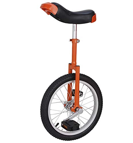 Unicycles : Lahshion Kids' Unicycle, strong steel frame, plastic pedals contoured ergonomic saddle, D
