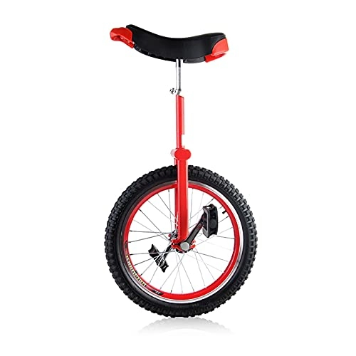 Unicycles : Large Adult's Unicycle for Men / Women / Big Kids 24inch Heavy Duty Steel Frame for Bike Cycling Adult Balance Exercise Safe Comfortable (Color : RED)